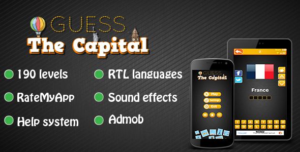 Guess The Capital - Android Word Game