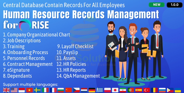HR Records plugin for RISE CRM Add Ons