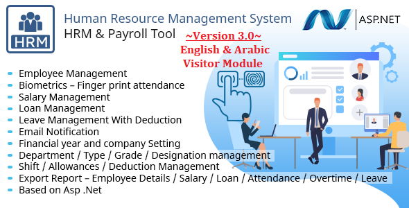 HRMS - Human Resource Management System, Manage Employee Payroll Salary ZkTeco BioMetric attendance Net   Project Management Tools