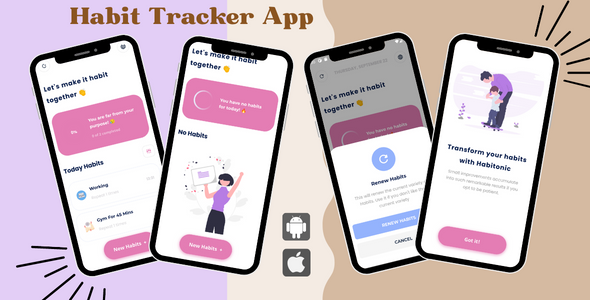 Habit Tracker App | Android & iOS Flutter  Mobile 