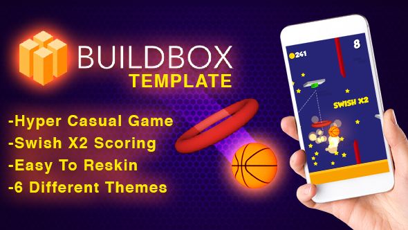 Hoop Shot Basketball - Buildbox Template iOS  Mobile Games