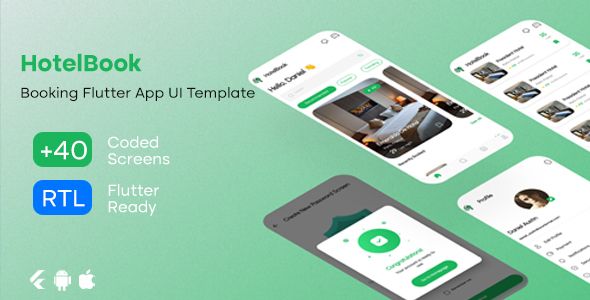 HotelBook - Booking Flutter App UI Template Flutter  Mobile 