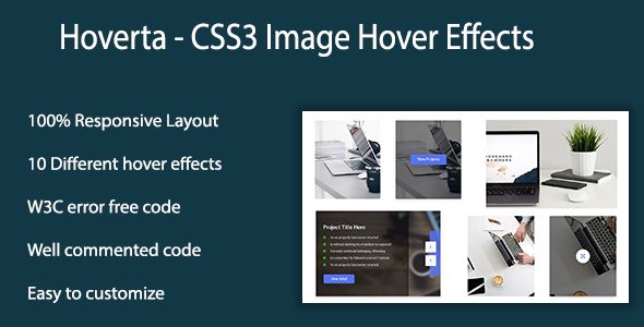 Hoverta - CSS3 Image Hover Effects    