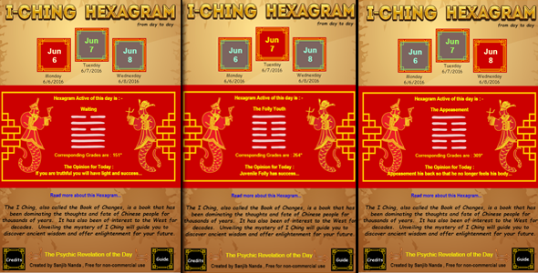 I-ching Daily Hexagram    Games