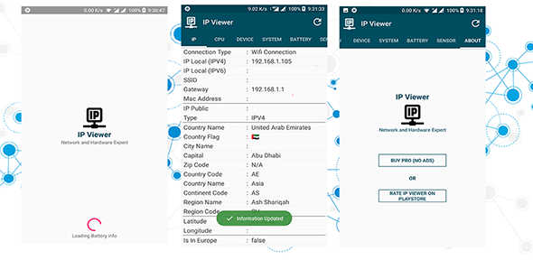 IP Viewer Plus CPU Android  Mobile Full Applications