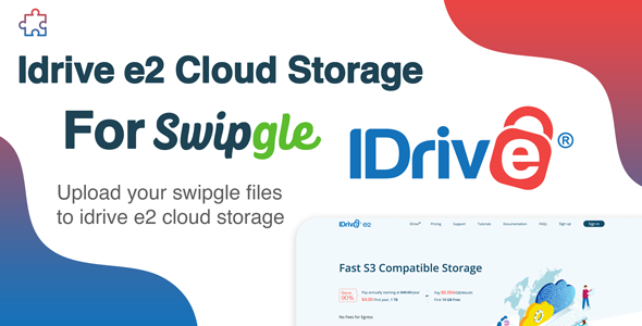 Idrive e2 Cloud Storage Add-on For Swipgle    