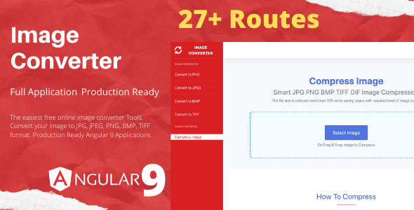 Image Converter Full Production Ready Application - PNG, JPG, BMP, TIFF, GIF Converter  (Angular15)  Miscellaneous  