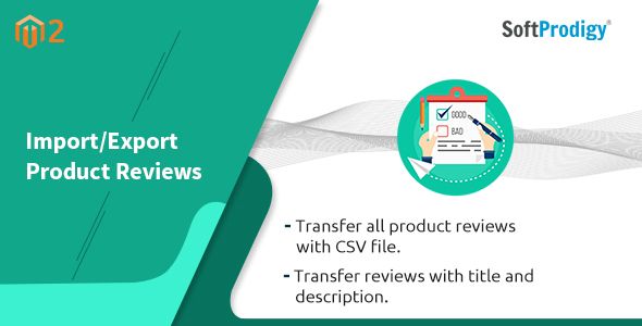 Import/Export Product Reviews Magento2 Extension