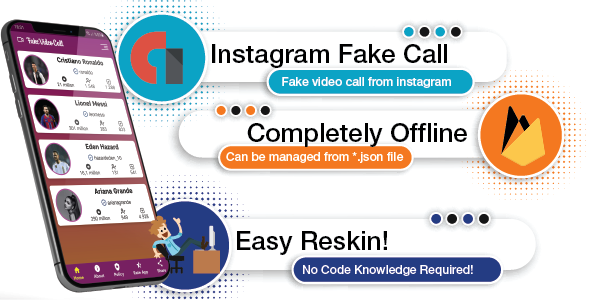 Instagram Fake Video Call Android Project Android  Mobile Full Applications