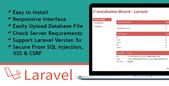 Installation Wizard - Laravel    