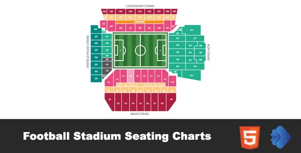 Interactive Clickable Football Stadium Seating Charts  Charts And Graphs  