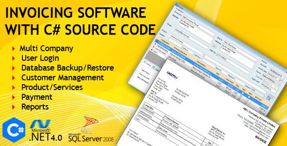 Invoicing Software with C# Source Code Net   