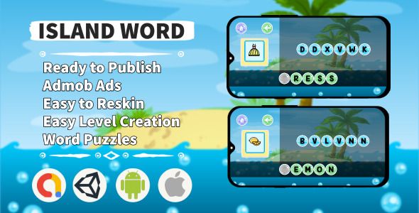 Island Word (Unity+Admob+Android+iOS)    