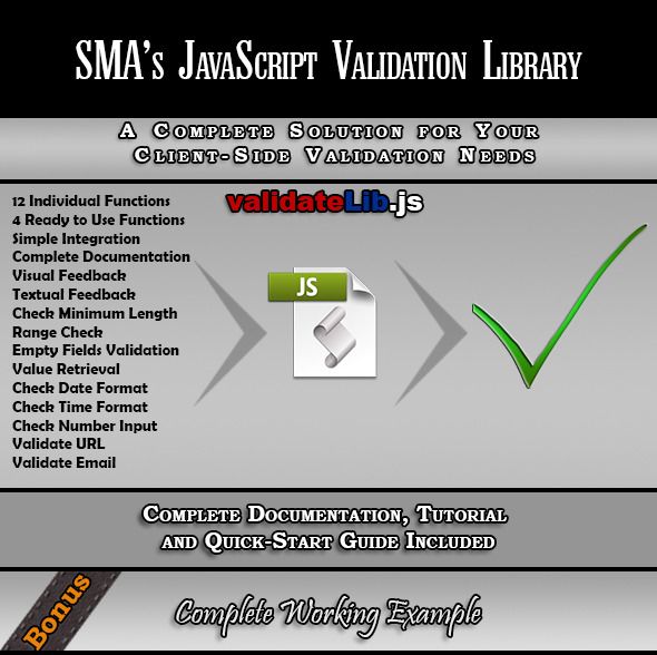 javascript form validation library