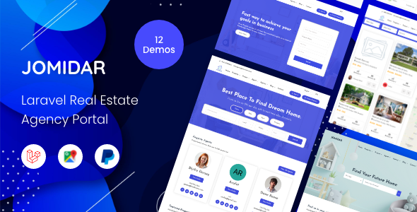 Jomidar - Laravel Real Estate Agency Portal    