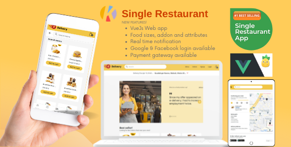 Karenderia Single Restaurant Website Food Ordering and Restaurant Panel Add Ons