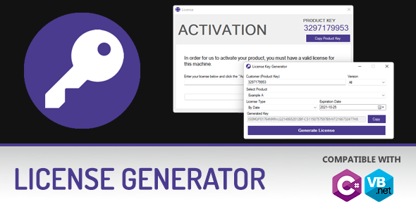 Key Generator for C# And VB.NET    