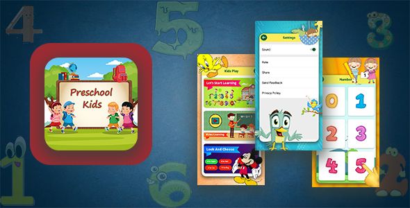 Kids Preschool Learning App With Facbook/Google - code.market