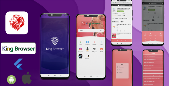 King Browser app | Flutter Internet Browser    