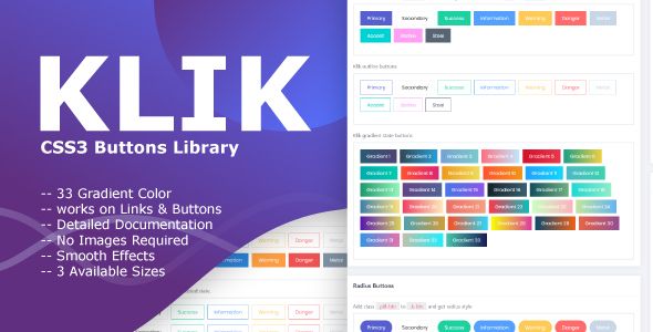 Klik - CSS3 Buttons    