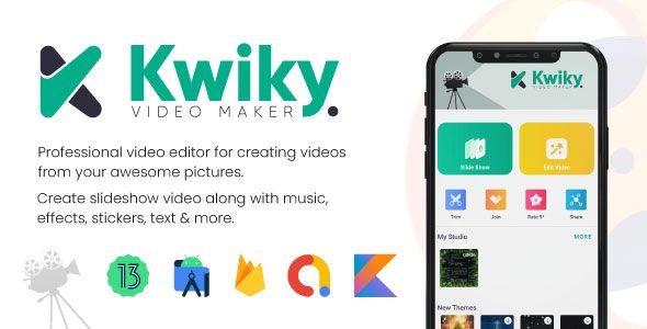 Kwiky : Video Maker & Editor Android  Mobile Full Applications