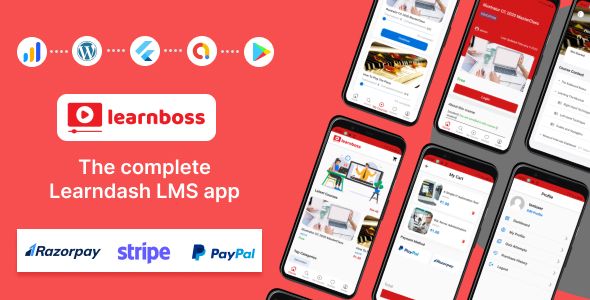 LearnBoss - Learndash LMS Flutter app Flutter  Mobile Full Applications