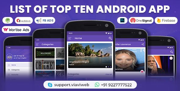 List of Top Ten Android App (Top 10 List)    