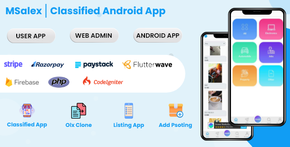 Listing | Directory | Classified Ads| Olx | Job posting |Buy and Sell | Marketplace | Automotive app Android  Mobile Full Applications