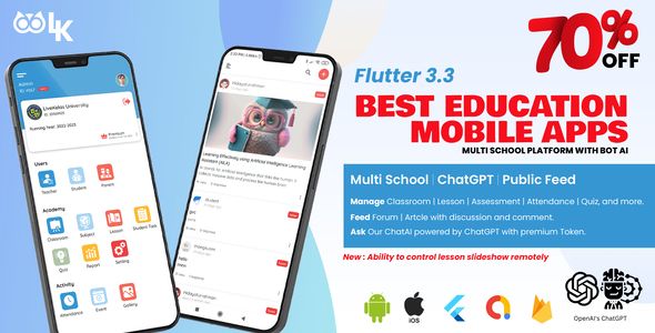 LiveKelas - Best Education Platform Flutter Education Mobile Full Applications