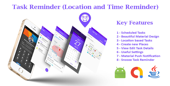 Location based Tasks Reminder and Habits Tracker App with Admob Ads    