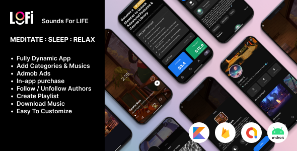 Lofi Meditation & Music Streaming App | Android Kotlin