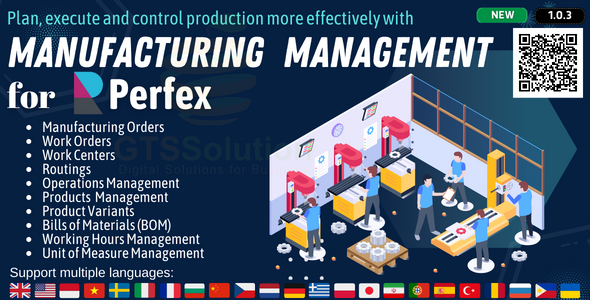 Manufacturing Management module for Perfex CRM  Add Ons  