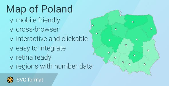 Map of Poland    
