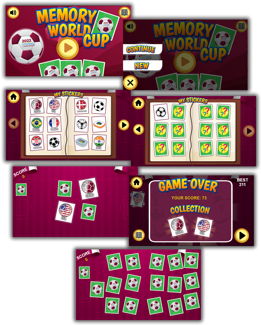 Memory World Cup - HTML5 Game (Construct 3) - 3