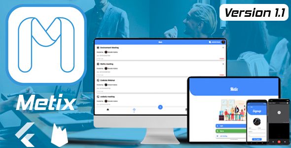 Metix - iOS , Android and Web Conference App for Live Class , Online Training With Admin Panel Flutter Mobile Full Applications