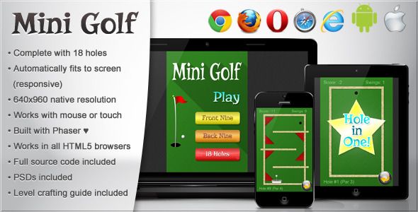 Mini Golf - HTML5 Game    