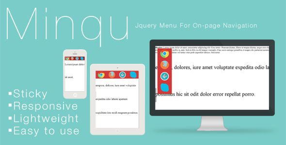 Minqu: Jquery Menu For On-page Navigation    