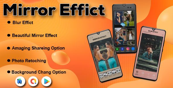 Mirror Photo Effect Reflection - Mirror Photo Editor - Collage Maker Beauty Camera - 3D Mirror Photo    