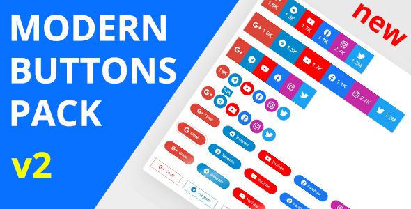 Modern Buttons Pack    