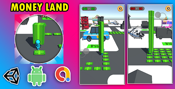 Money Land 3D Game Unity Source Code Android  Mobile Games