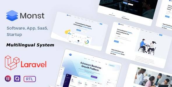 Monst - Laravel Multipurpose Agency Script support AI Writer, Content Generator    