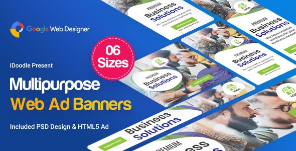 Multi Purpose Banners HTML5 D26 - GWD & PSD    Ad Templates