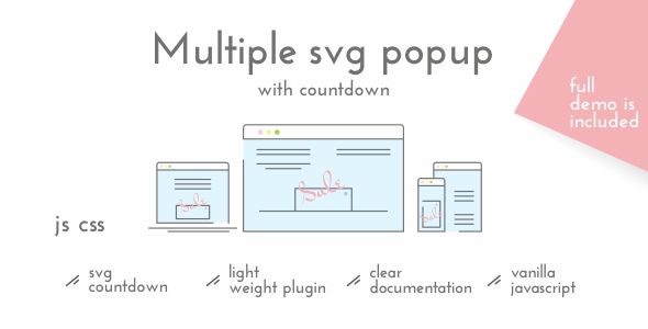 Multiple SVG Popup with Countdown    