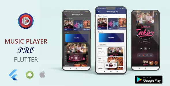Music Player Pro - Flutter Android & iOS | Offline Music Player Flutter  Mobile Full Applications