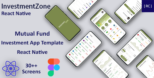 Mutual Fund Investment Template | Trading Android + iOS Template | React Native | InvestmentZone    