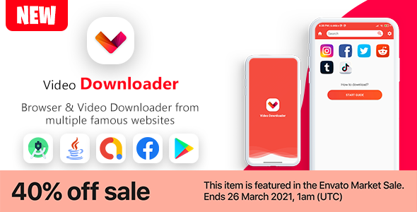 New Video Downloader & Browser App V1 Android Mobile Full Applications
