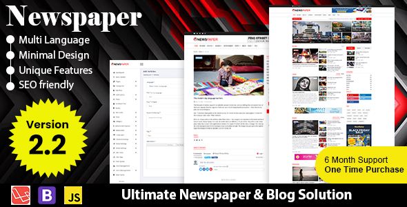 Newspaper - Responsive News, Magazine and Blog CMS Script - code.market