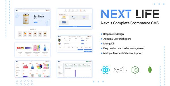 NextLife - Next.js Ecommerce CMS    Shopping Carts