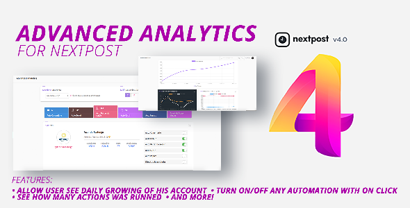 Nextpost Module: Advanced Analytics. Get daily Instagram reports and statistics    Social Networking