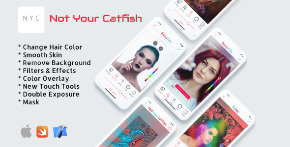 Not Your Catfish - iOS Photo Editing App iOS  Mobile Full Applications